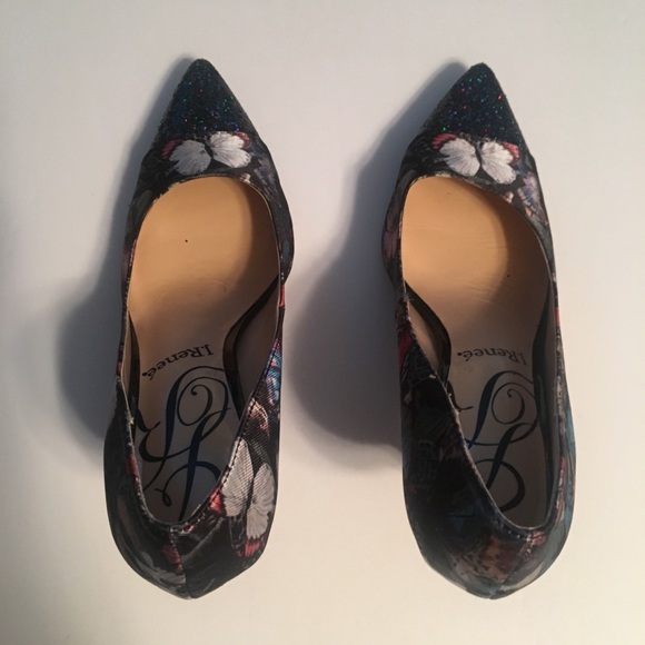 💎J. Renee multi-color pump w/black sequined toe - Picture 5 of 8